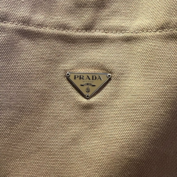 Prada Yellow and Tan Tote Bag - Picture 2 of 9